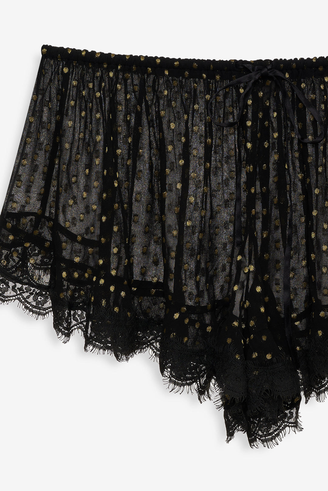 For Love and Lemons - Liz Lurex Dot Short - Black