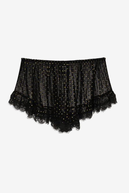 For Love and Lemons - Liz Lurex Dot Short - Black