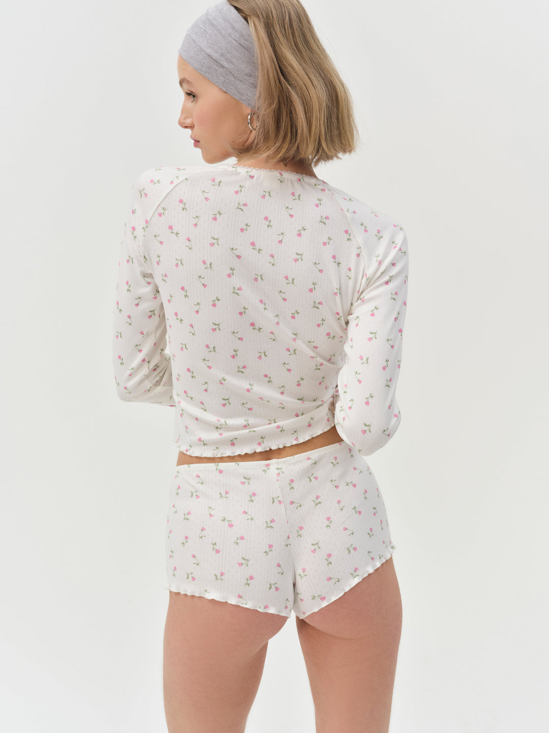 For Love and Lemons - Elliana Sleep Short - White