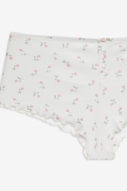 For Love and Lemons - Elliana Sleep Short - White