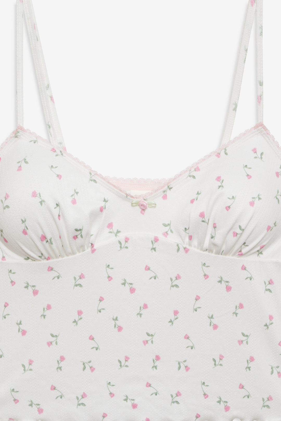 For Love and Lemons - Elliana Sleep Top - White
