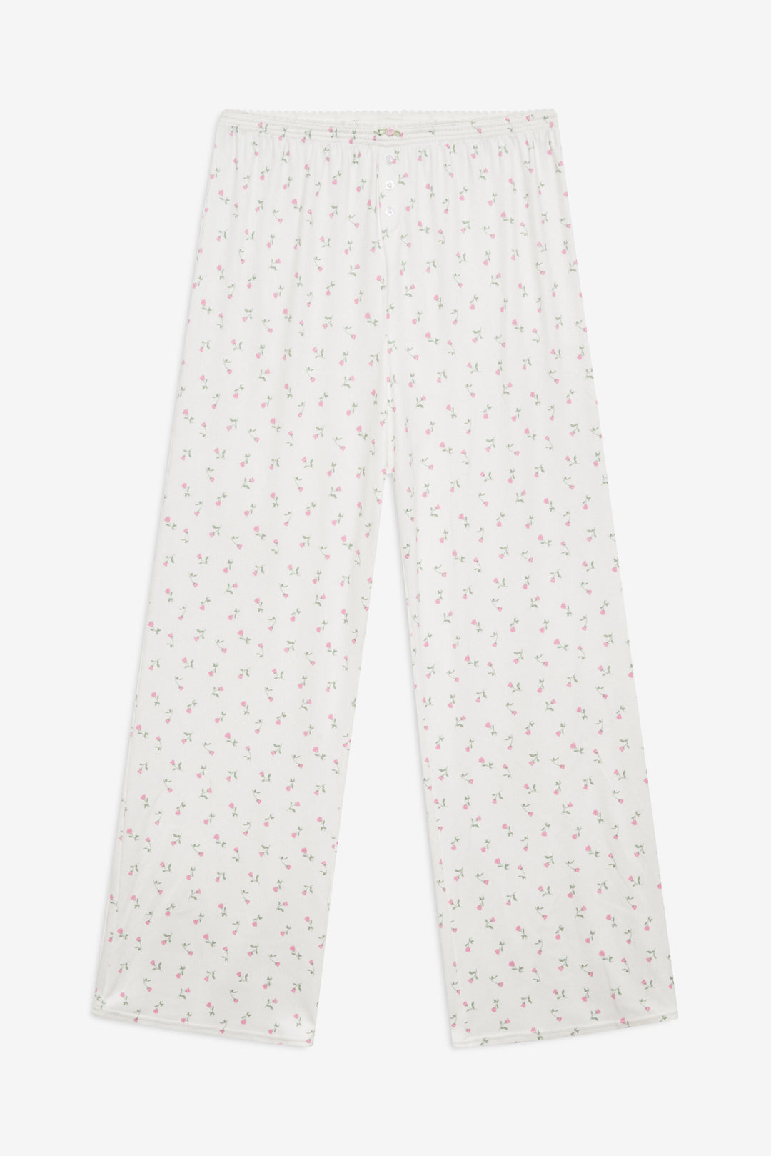 For Love and Lemons - Elliana Wide Leg Pant - White