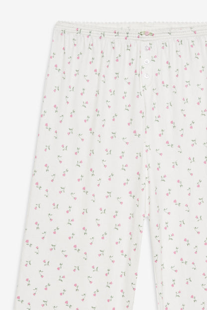 For Love and Lemons - Elliana Wide Leg Pant - White