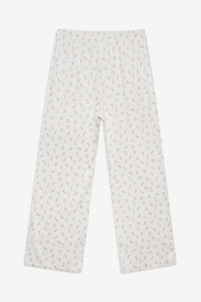 For Love and Lemons - Elliana Wide Leg Pant - White