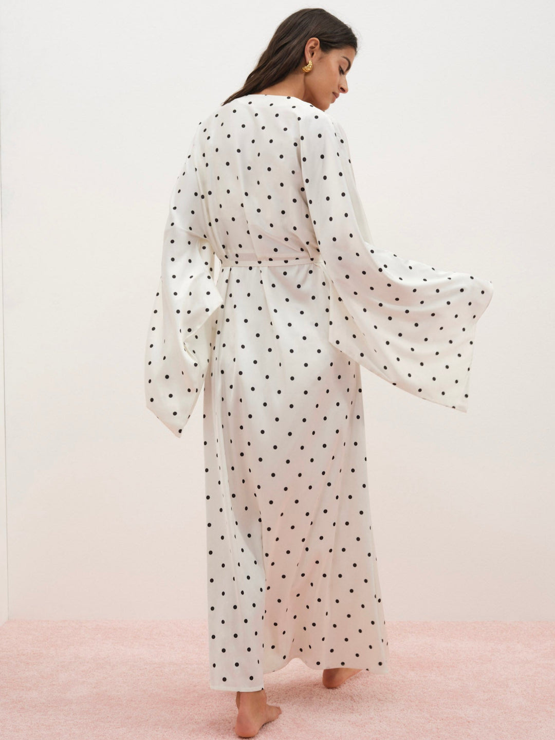 For Love and Lemons - Lady Dot Robe - Cream
