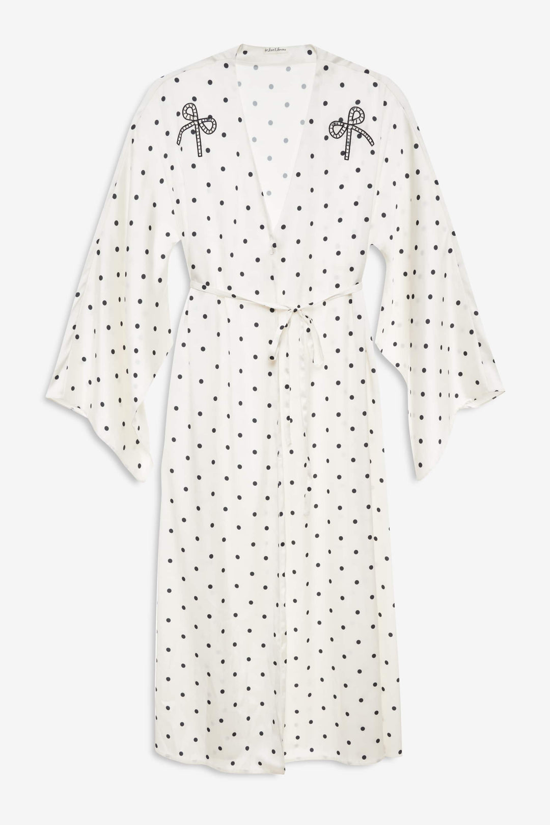For Love and Lemons - Lady Dot Robe - Cream