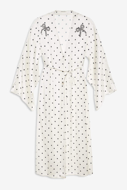 For Love and Lemons - Lady Dot Robe - Cream