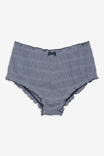 For Love and Lemons - Denim Hearts Bloomer Short - Blue