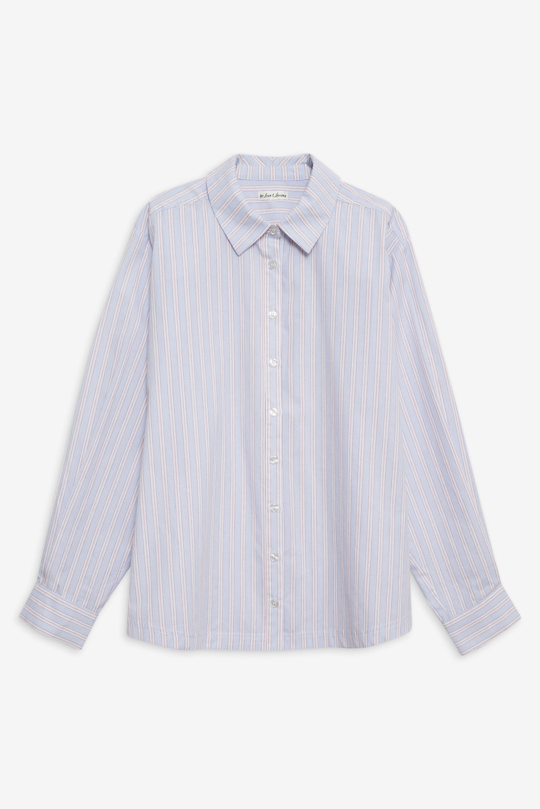 For Love and Lemons - Lakeside Stripe Button Down Top - Blue