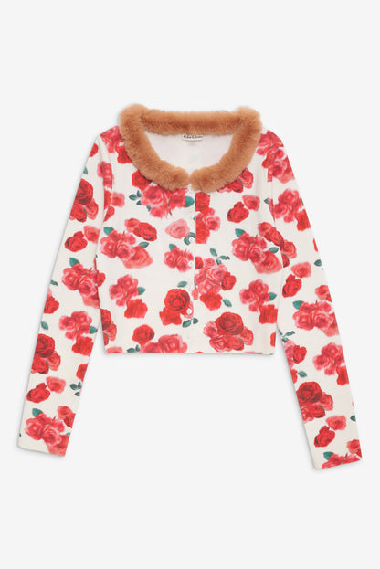 For Love and Lemons - Carol Cardigan - Red