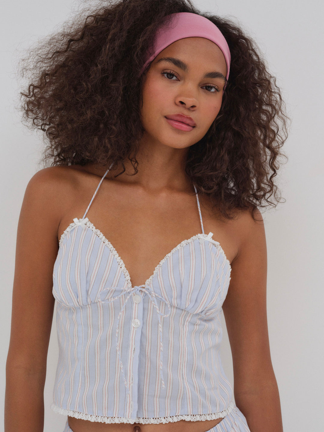 For Love and Lemons - Lakeside Stripe Top - Blue