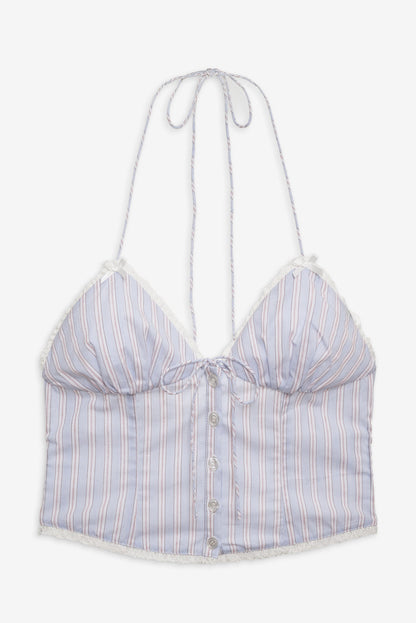 For Love and Lemons - Lakeside Stripe Top - Blue