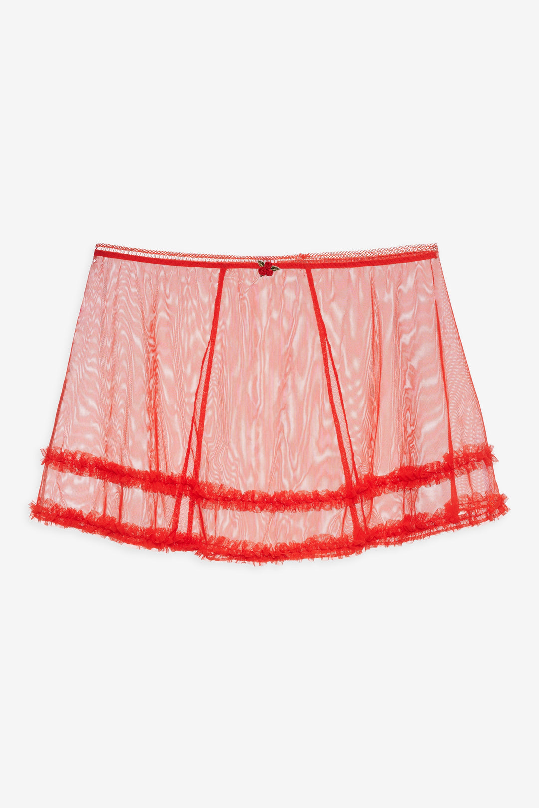 For Love and Lemons - Gene Slip Skirt - Red