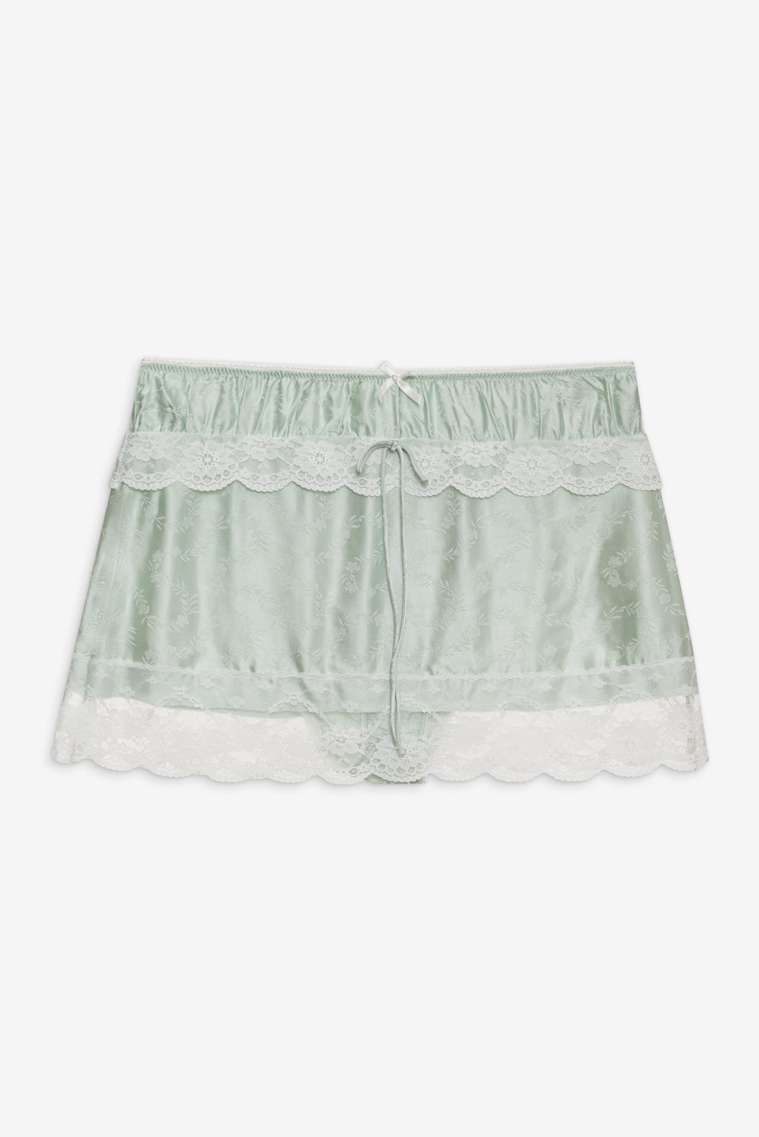 For Love and Lemons - Mint Twist Jacquard Mini Skirt - Mint