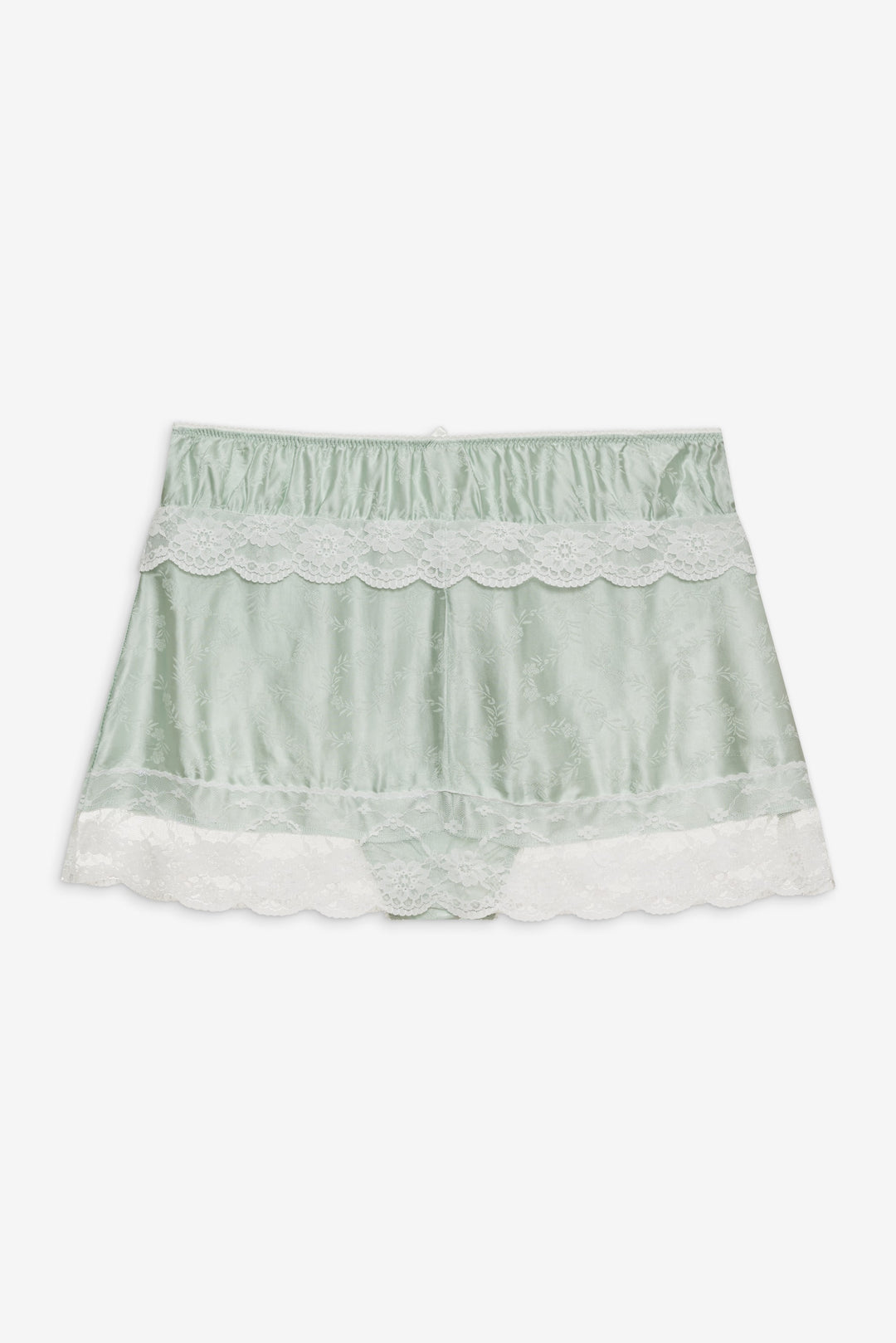 For Love and Lemons - Mint Twist Jacquard Mini Skirt - Mint