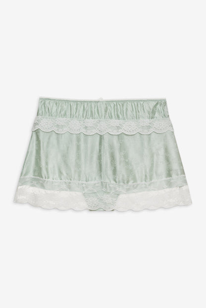 For Love and Lemons - Mint Twist Jacquard Mini Skirt - Mint