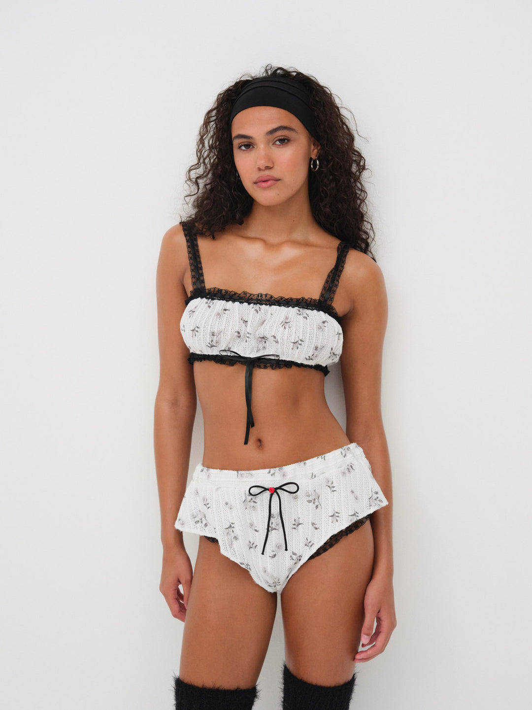 For Love and Lemons - Fawn Sleep Short - White