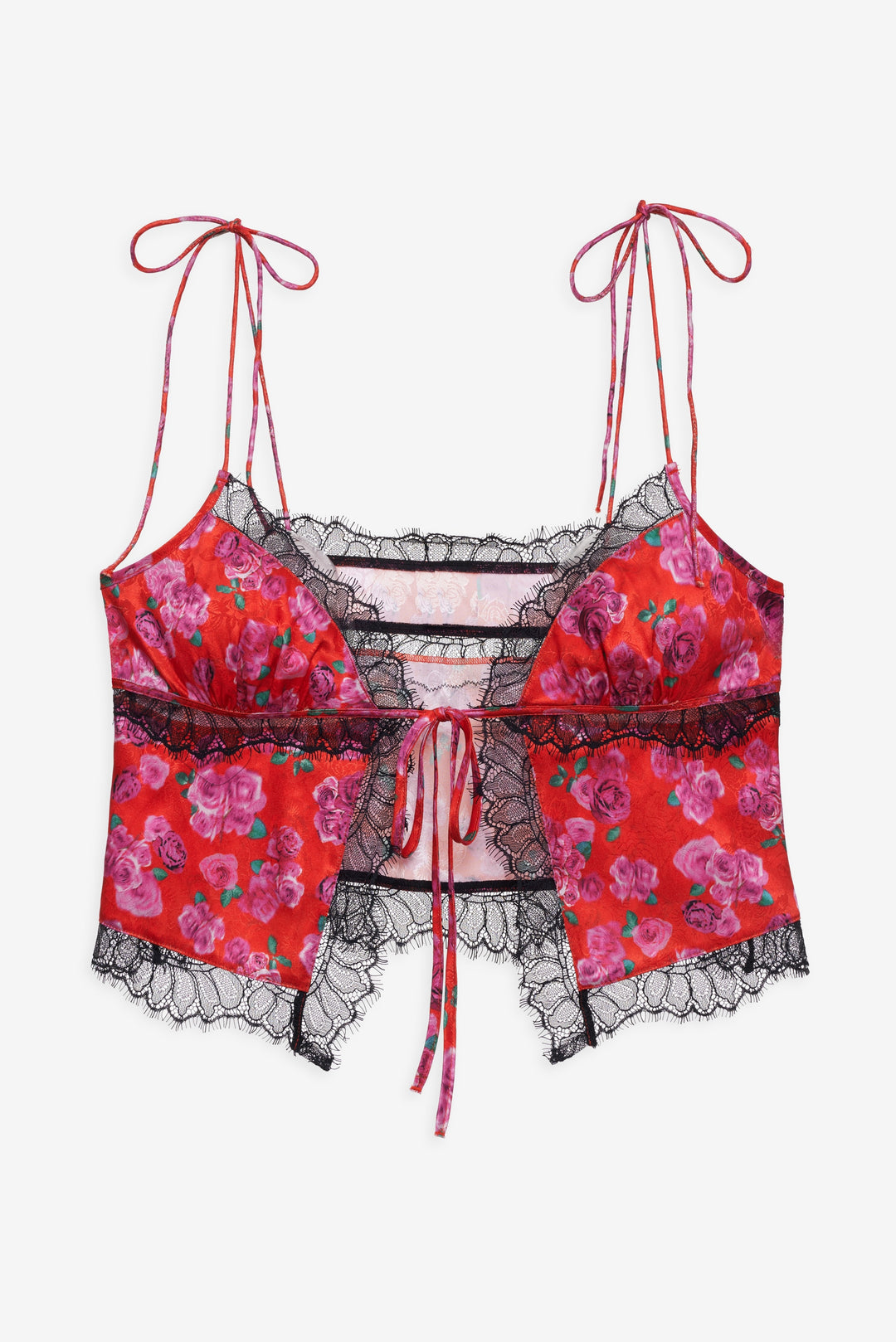 For Love and Lemons - Bellamy Sleep Top & Sleep Mask - Red