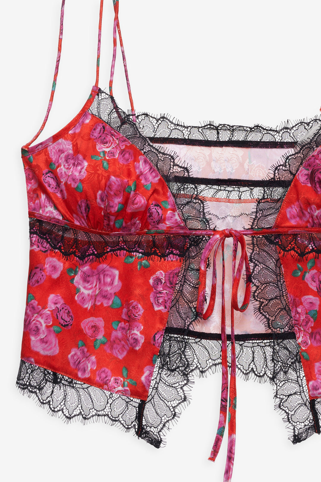 For Love and Lemons - Bellamy Sleep Top & Sleep Mask - Red