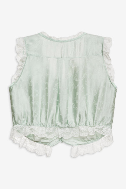 For Love and Lemons - Mint Twist Jacquard Top - Mint