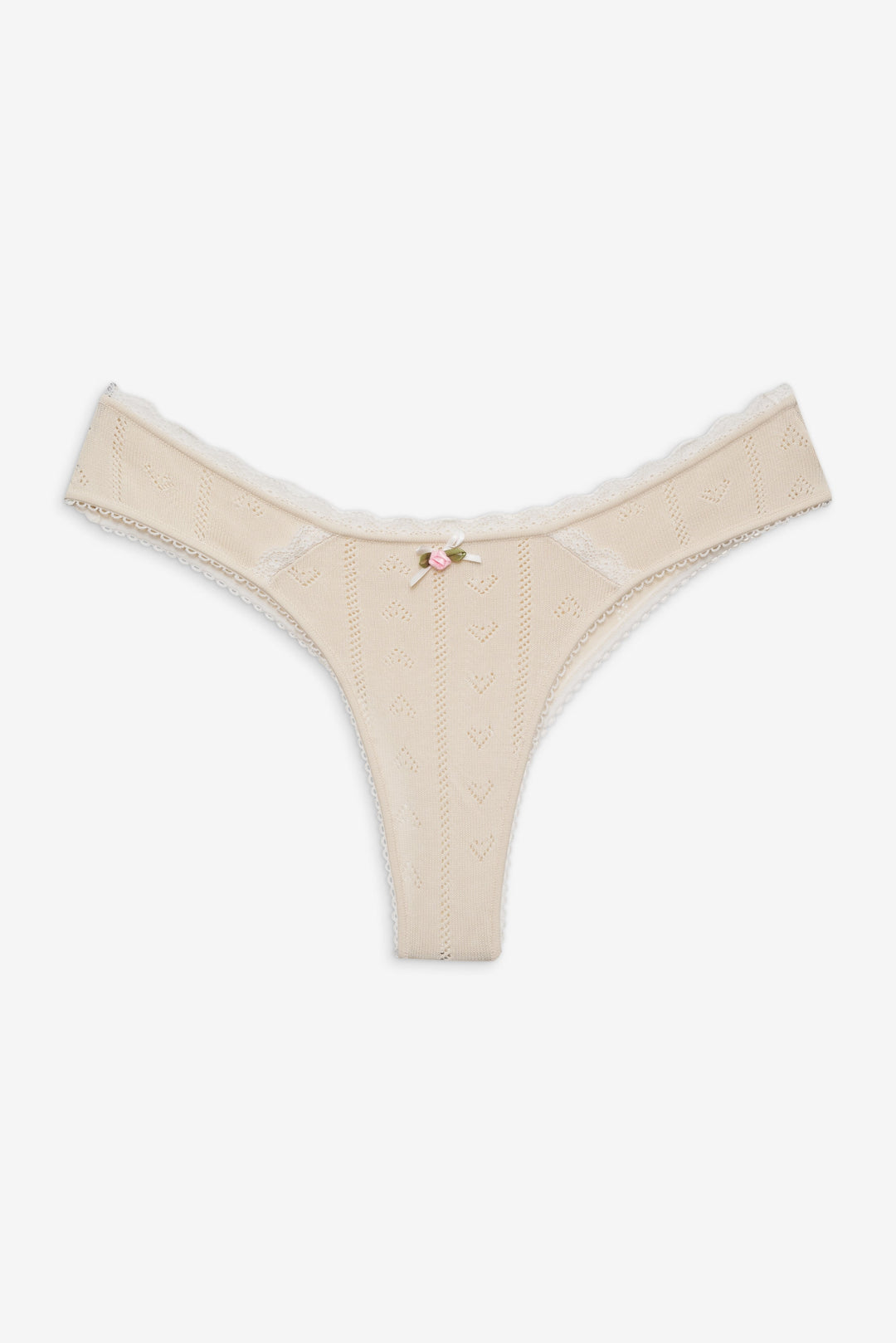 For Love and Lemons Angelina Knit Panty - Cream