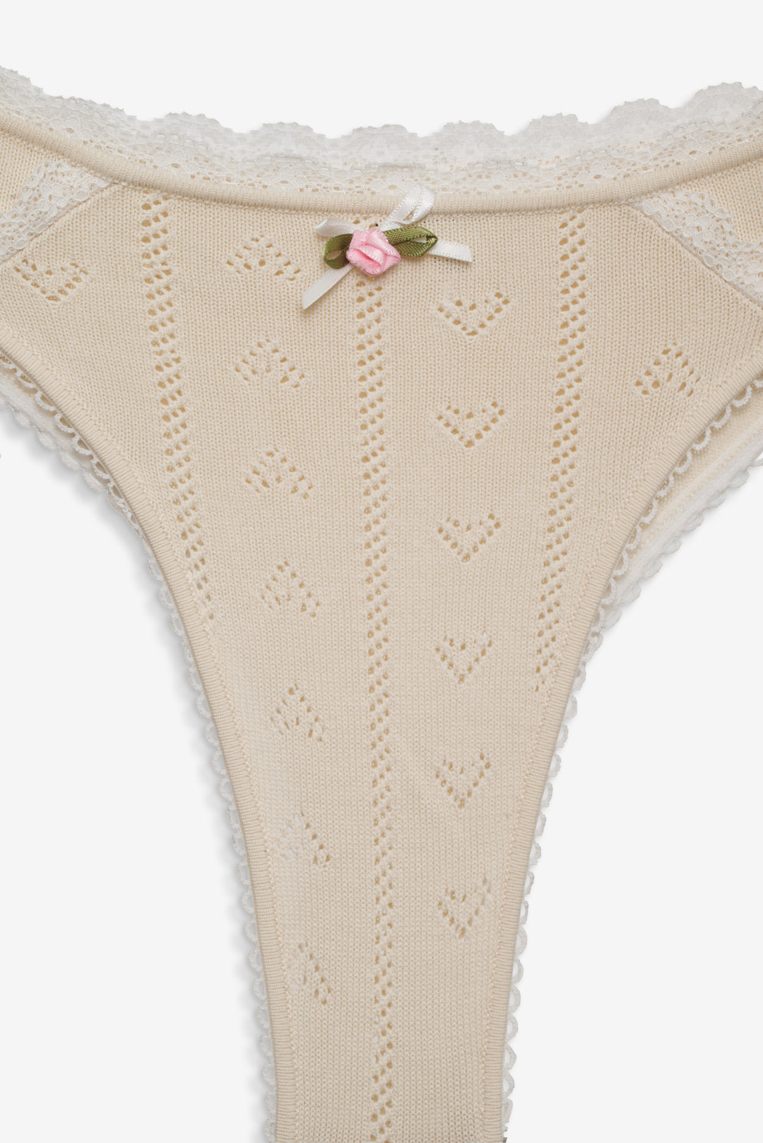 For Love and Lemons - Angelina Knit Panty - Cream