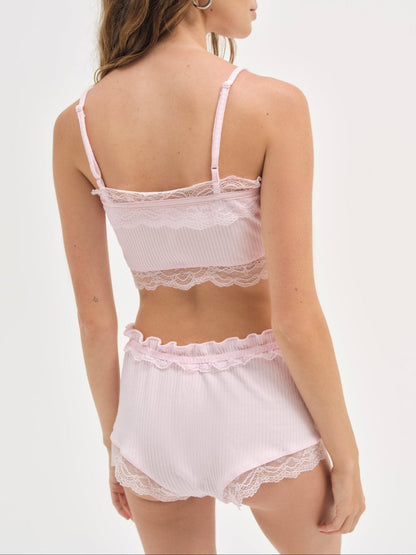 For Love and Lemons - Dahlia Sleep Short - Pink