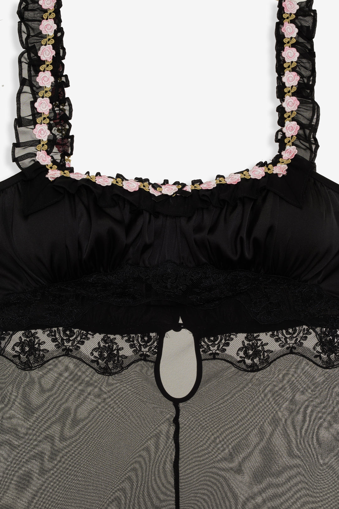 For Love and Lemons - Gertrude Maxi Slip Dress - Black