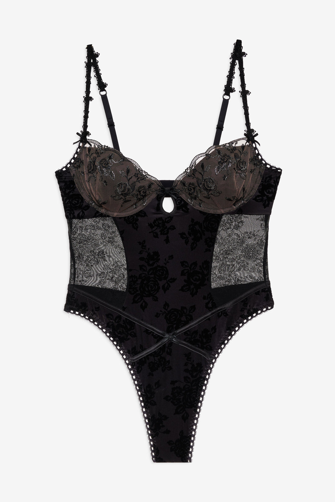 For Love and Lemons - Sonia Bodysuit - Black