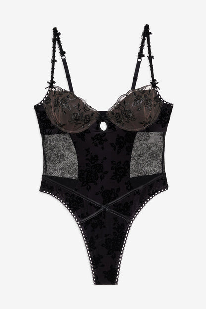 For Love and Lemons - Sonia Bodysuit - Black