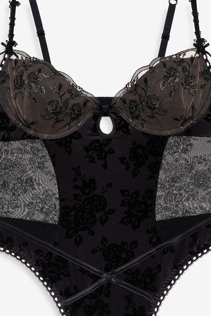 For Love and Lemons - Sonia Bodysuit - Black