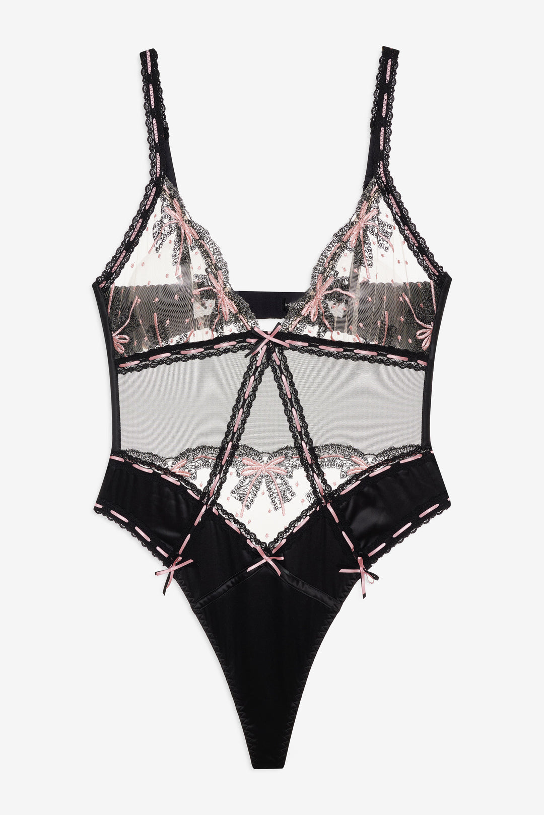 For Love and Lemons - Love Letters Bodysuit - Black