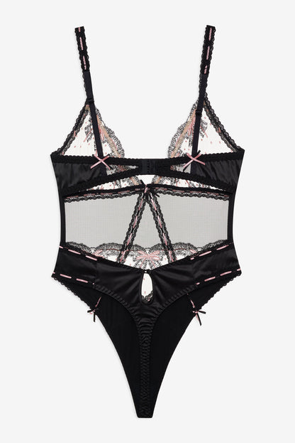 For Love and Lemons - Love Letters Bodysuit - Black
