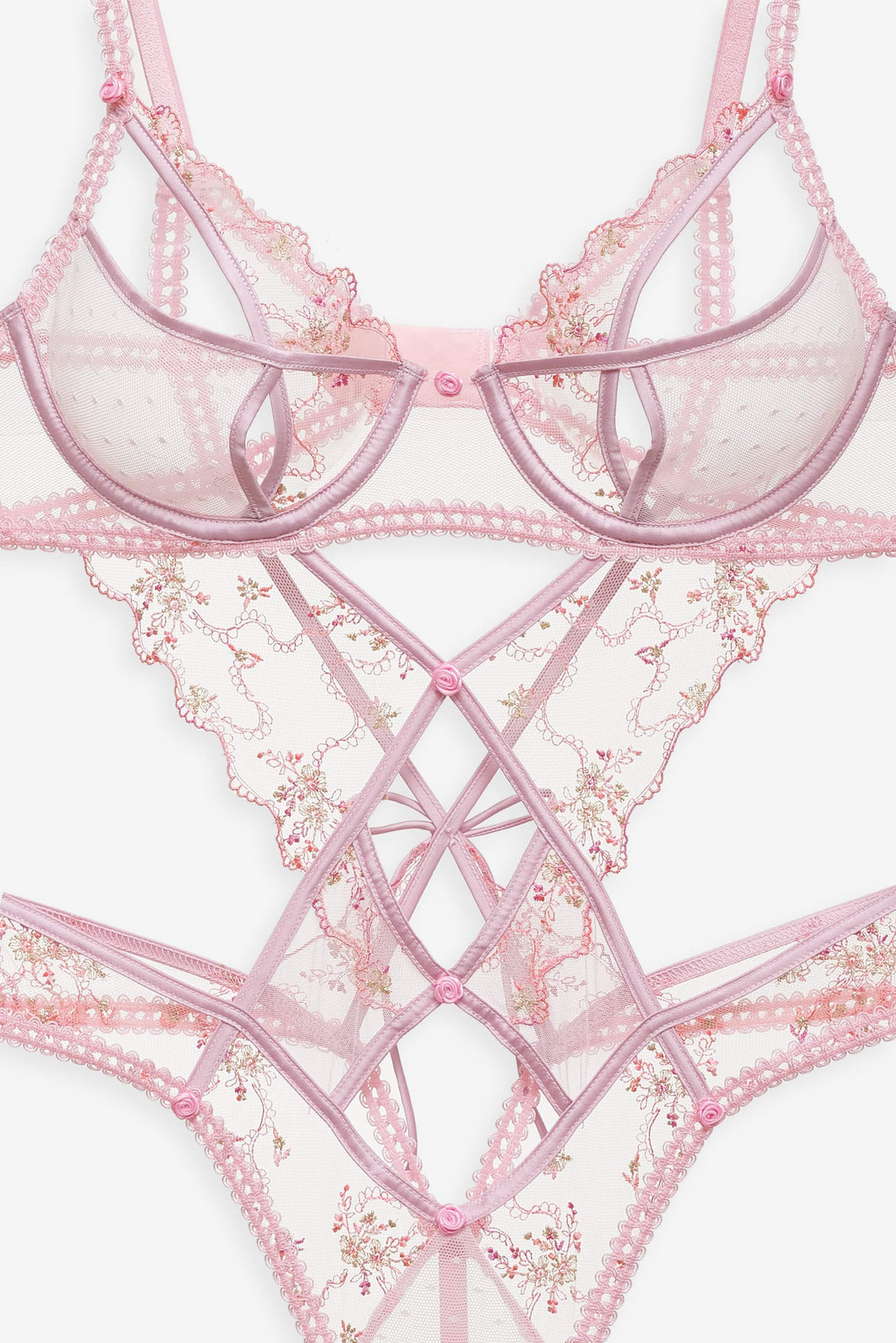 For Love and Lemons - Dainty Daphne Teddy - Pink