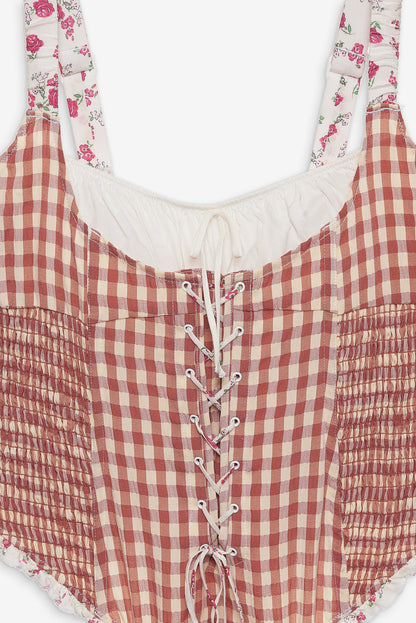 For Love and Lemons - Georgia Bodysuit - Mauve