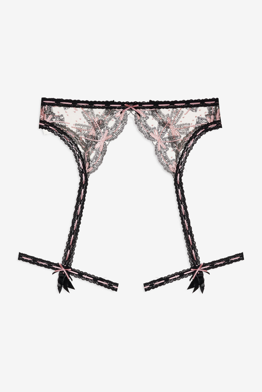 For Love and Lemons - Love Letters Garter Belt - Black