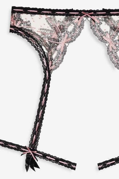 For Love and Lemons - Love Letters Garter Belt - Black
