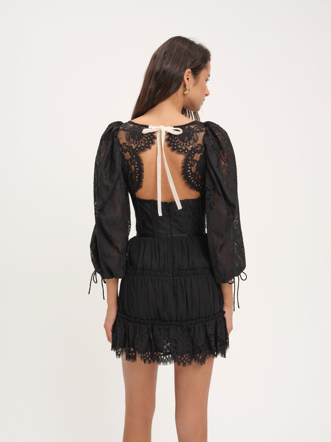 For Love and Lemons - Ellis Mini Dress - Black