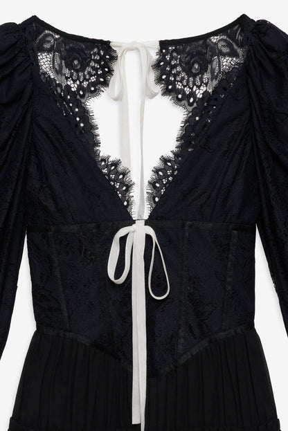 For Love and Lemons - Ellis Mini Dress - Black
