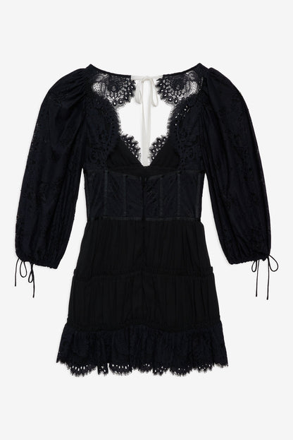 For Love and Lemons - Ellis Mini Dress - Black