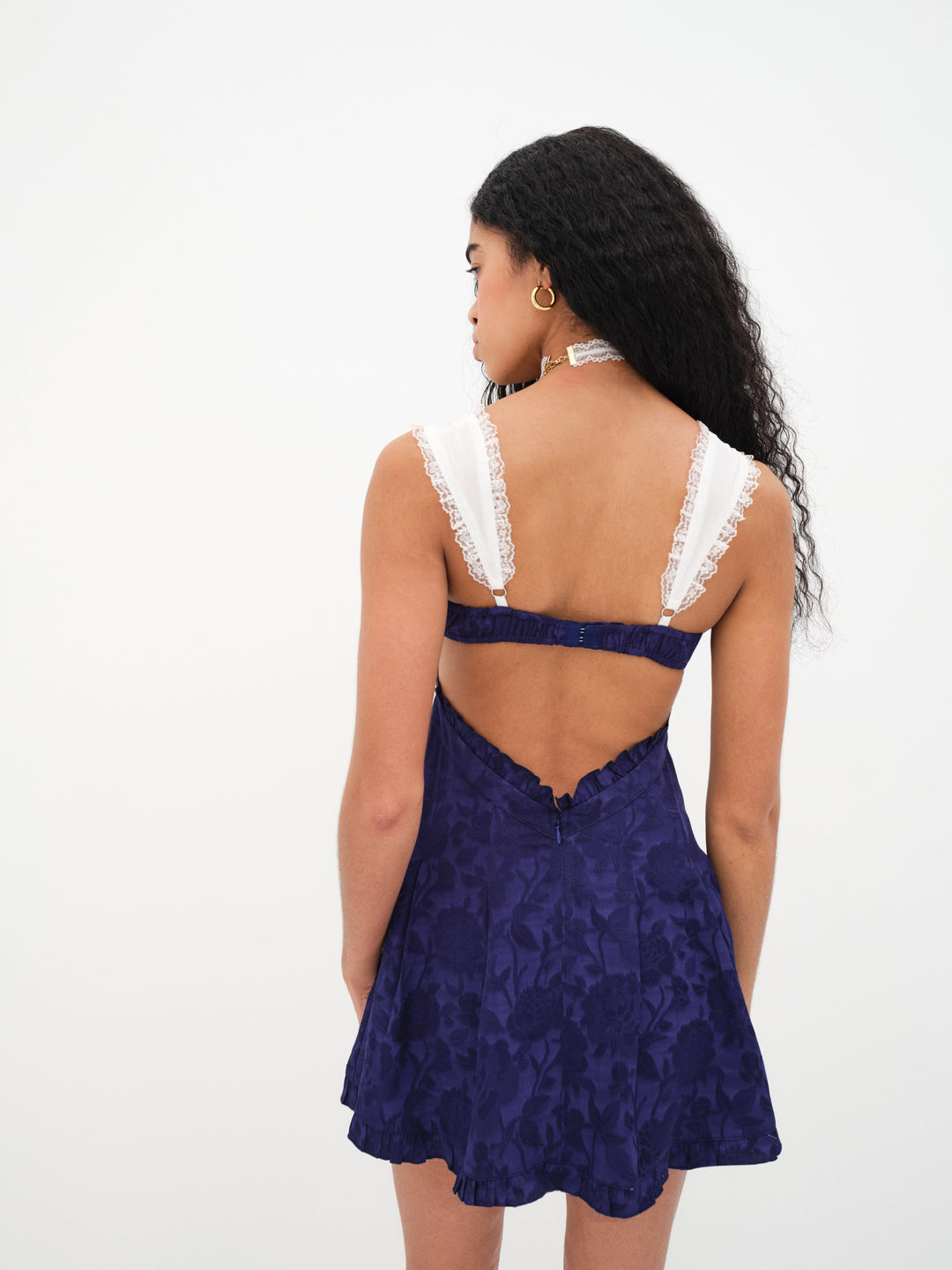 For Love and Lemons - Holland Mini Dress - Blue