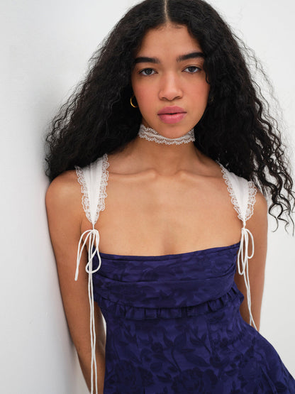 For Love and Lemons - Holland Mini Dress - Blue
