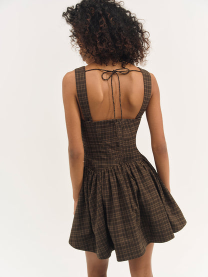 For Love and Lemons - Ginny Mini Dress - Brown
