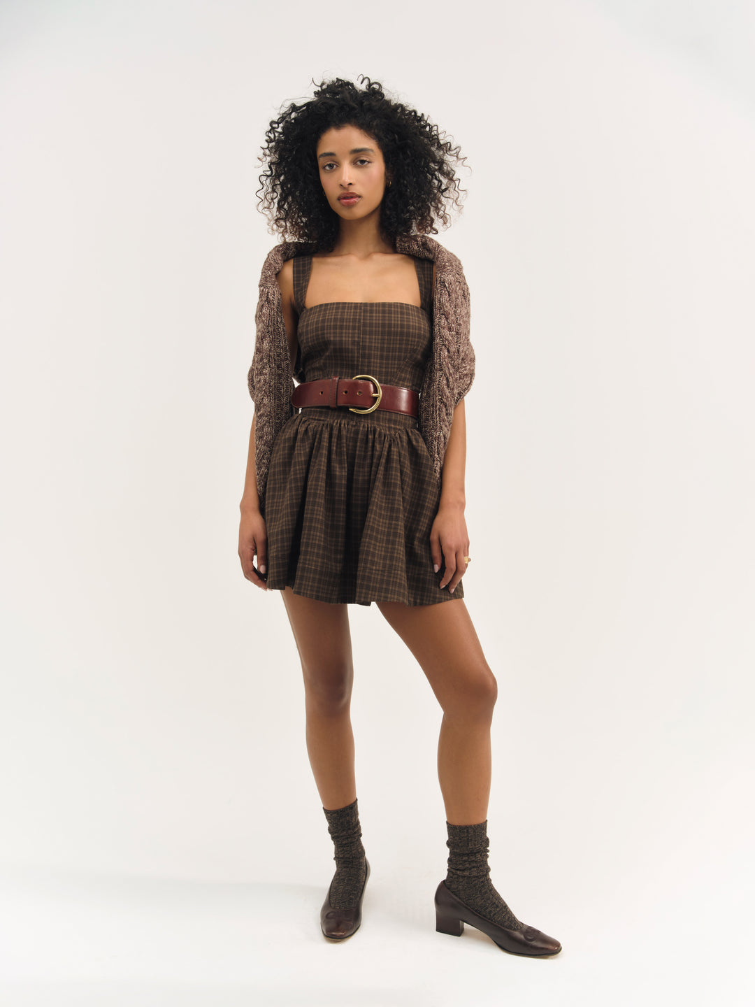 For Love and Lemons - Ginny Mini Dress - Brown