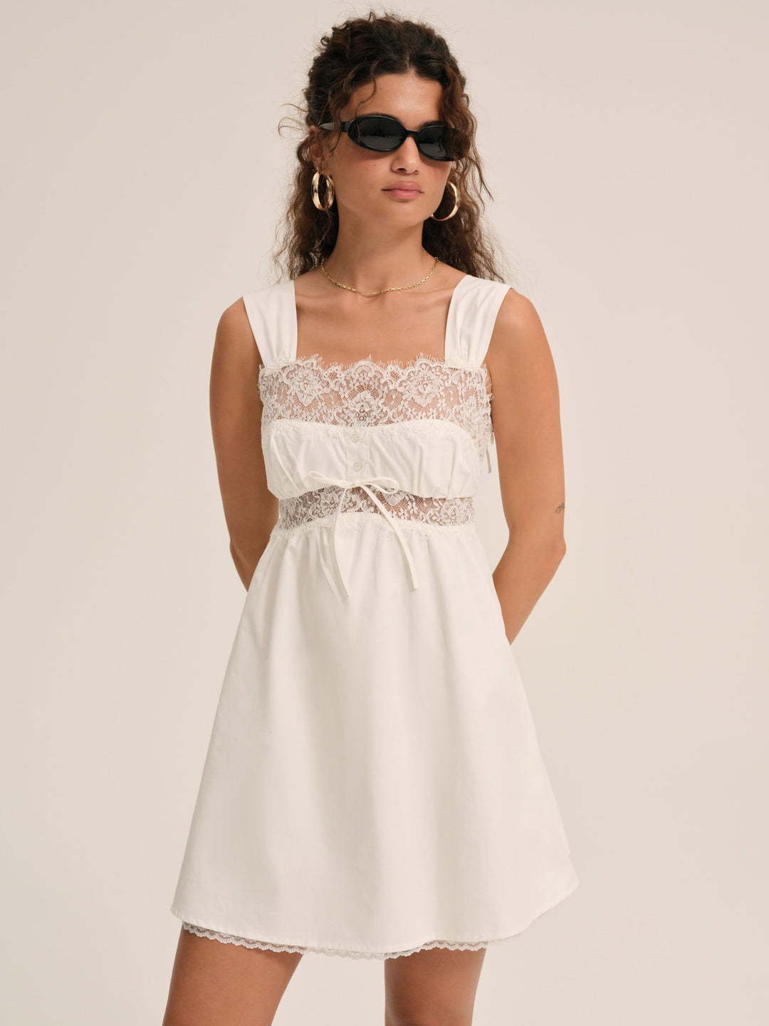 For Love and Lemons - Marion Mini Dress - White