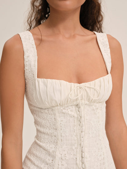 For Love and Lemons - Daisy Lace Mini Dress - White