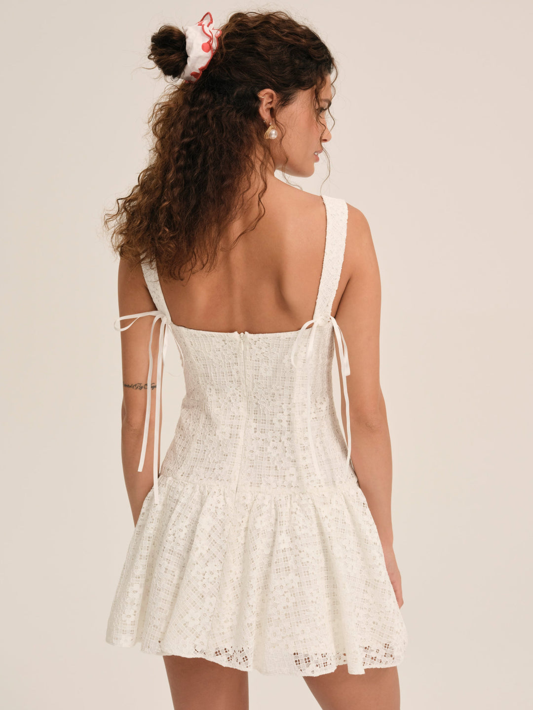 For Love and Lemons - Daisy Lace Mini Dress - White