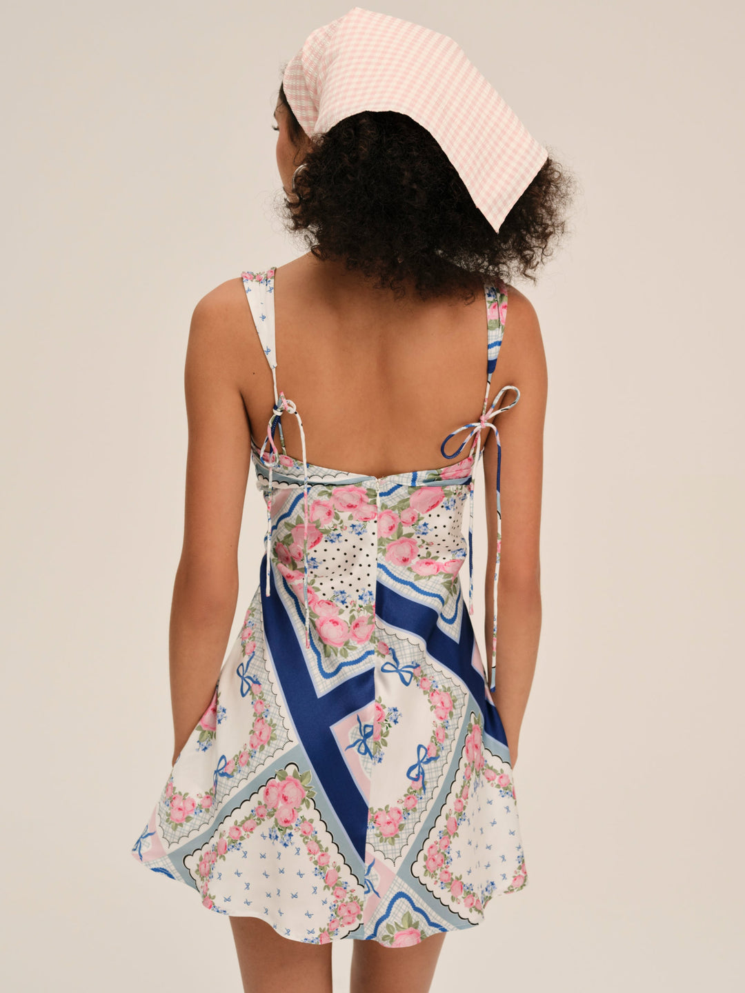 For Love and Lemons - Summer Scarf Mini Dress - Blue