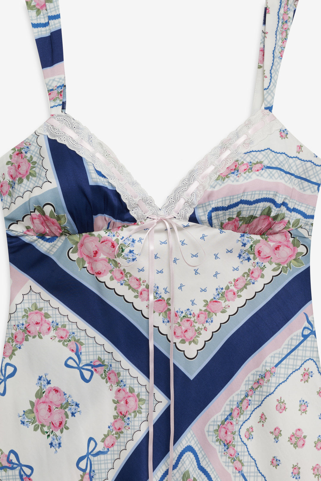 For Love and Lemons - Summer Scarf Mini Dress - Blue