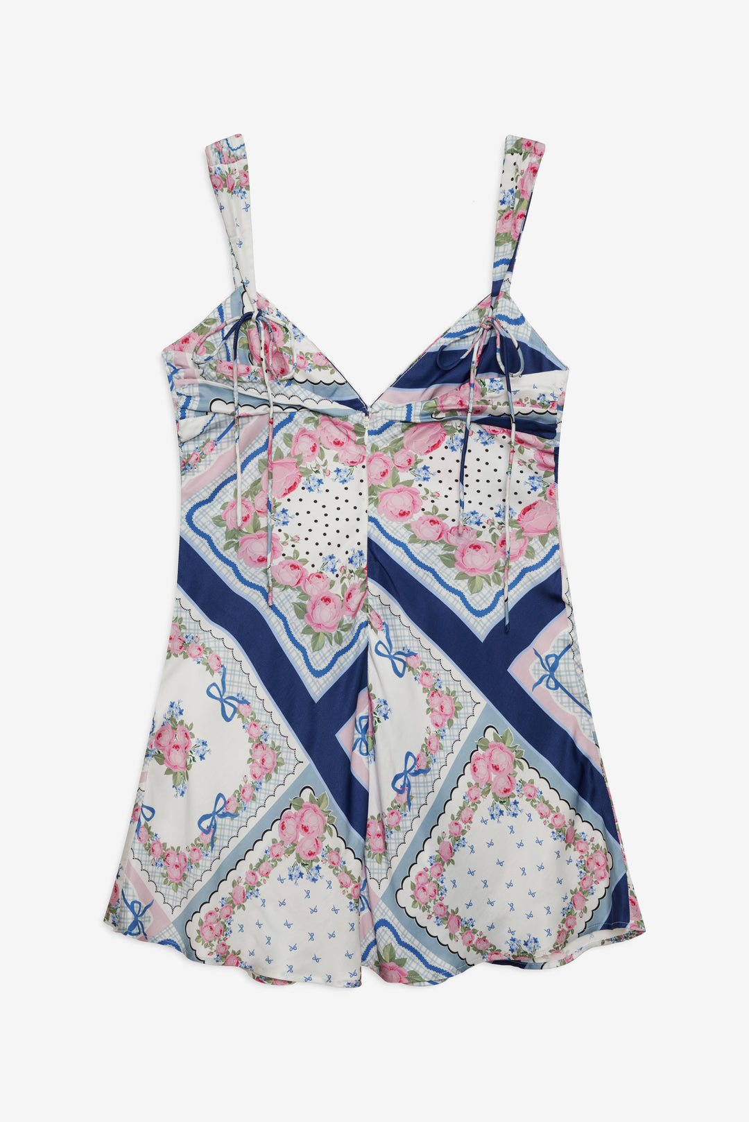 For Love and Lemons - Summer Scarf Mini Dress - Blue